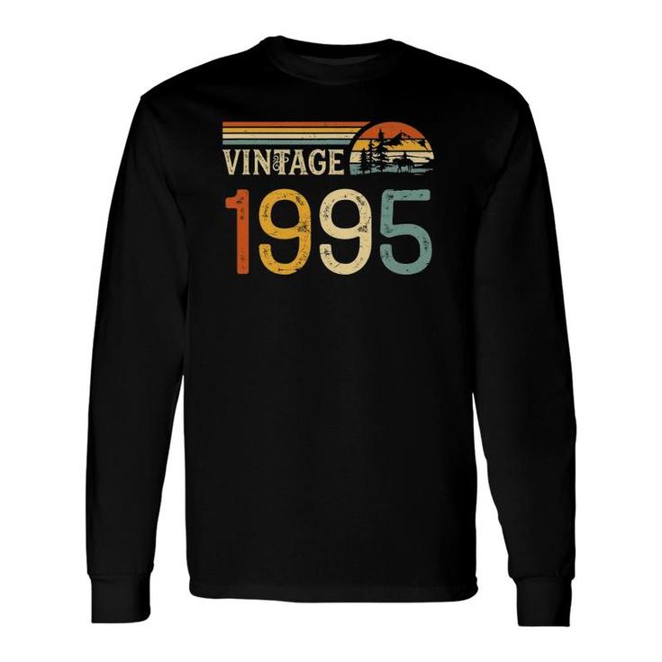 Vintage Made In 1995 27Th Birthday Retro Classic 1995 Ver2 Long Sleeve T-Shirt