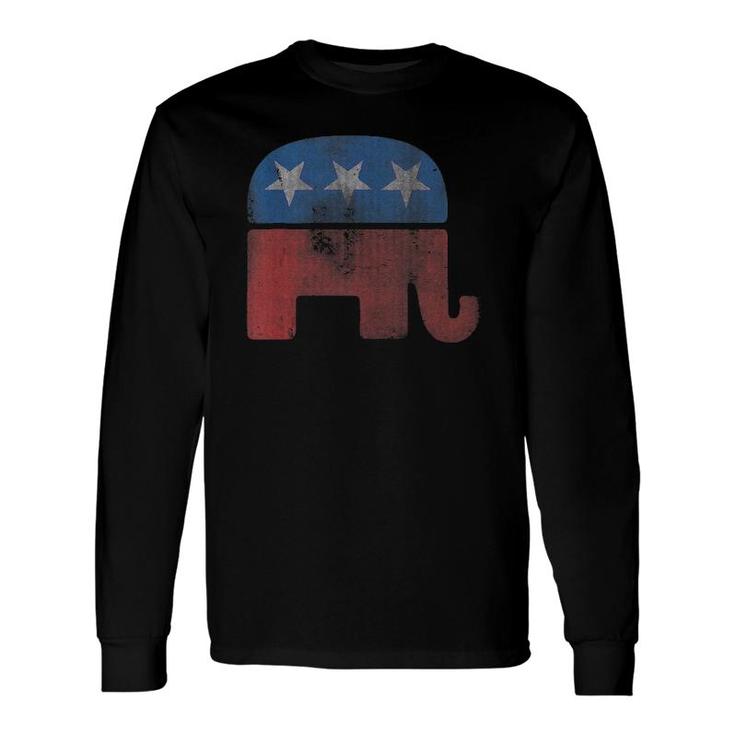 Vintage Republican Gop Elephant Long Sleeve T-Shirt T-Shirt