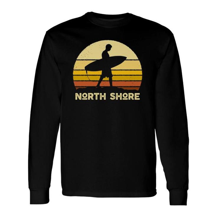 Vintage Sunset North Shore Hawaii Surf Beach Bum 70S Classic Long Sleeve T-Shirt T-Shirt