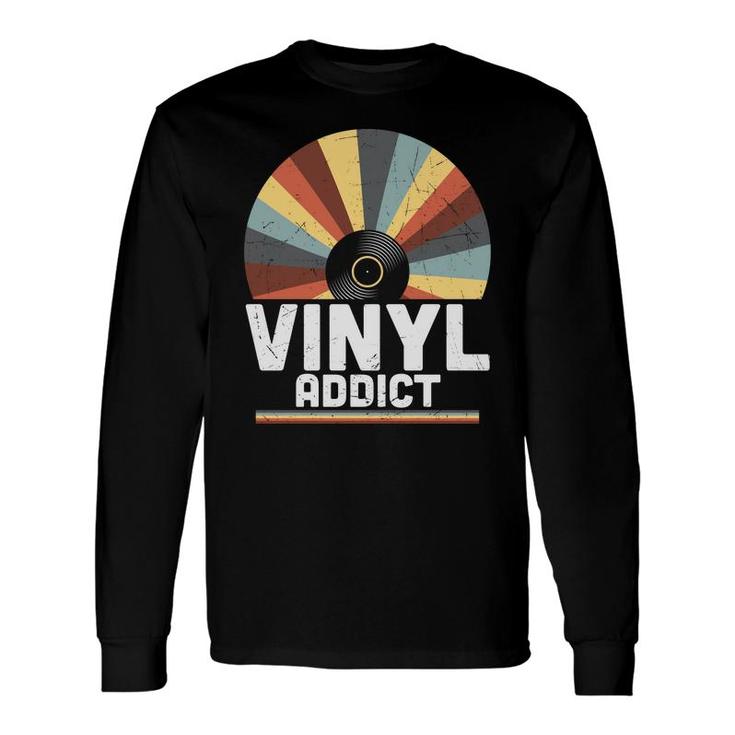 Vinyl Addict Cd Retro Vintage 80S 90S Styles Long Sleeve T-Shirt
