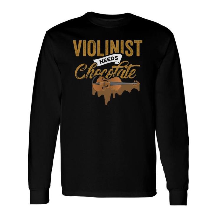 Violinist Violin Player Costume Musician Long Sleeve T-Shirt