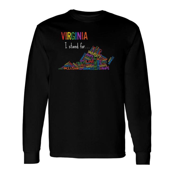 Virginia Gay Lgbtq Pride Month Equality Diversity Inclusion Long Sleeve T-Shirt