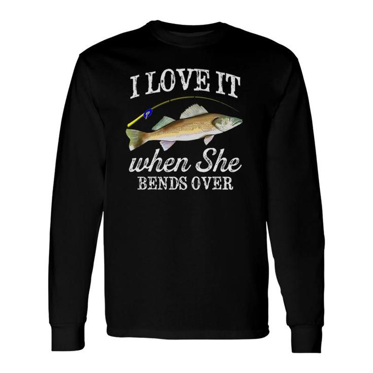Walleye Fishing Freshwater Fish Angler Graphic Long Sleeve T-Shirt T-Shirt