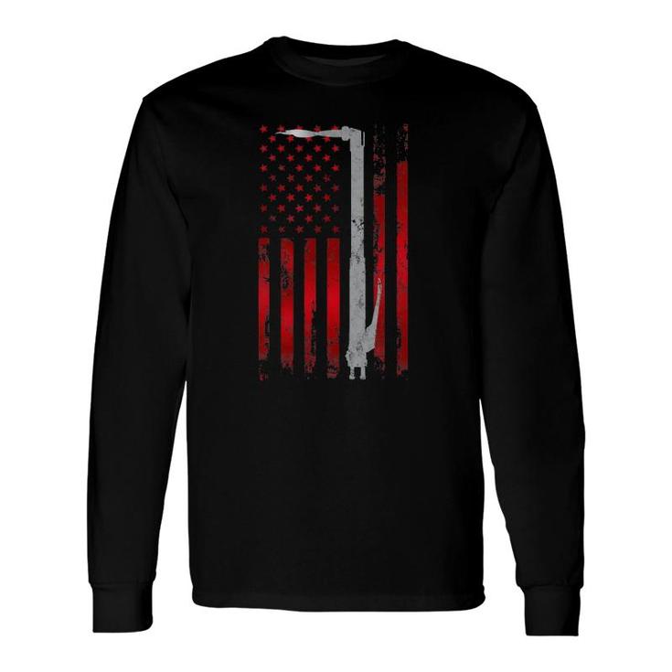 Welding Vintage Patriotic Usa American Flag Welder Long Sleeve T-Shirt T-Shirt