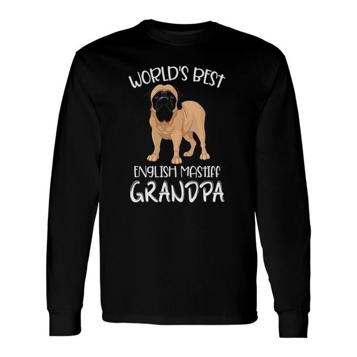 Worlds Best English Mastiff Grandpa Dog Lover Long Sleeve T-Shirt T-Shirt