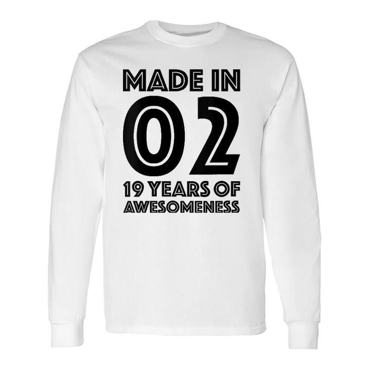 19Th Birthday For Her Women 19 Years Old Daughter 2002 Ver2 Long Sleeve T-Shirt