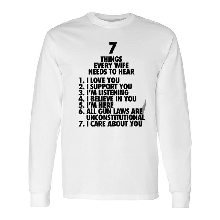 7 Things 2Nd Amendment New Trend Long Sleeve T-Shirt