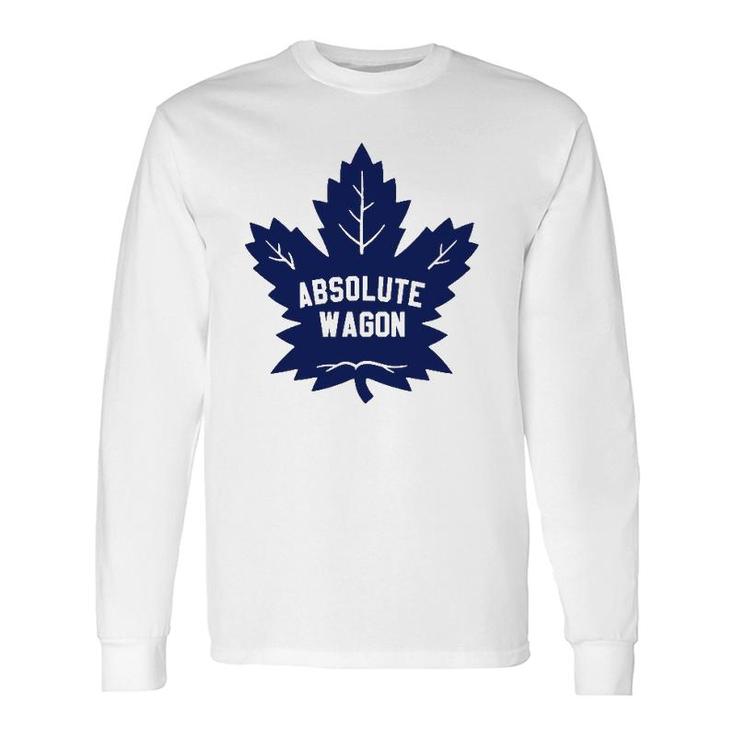Absolute Wagon Maple Leaf Ice Hockey Lover Long Sleeve T-Shirt T-Shirt