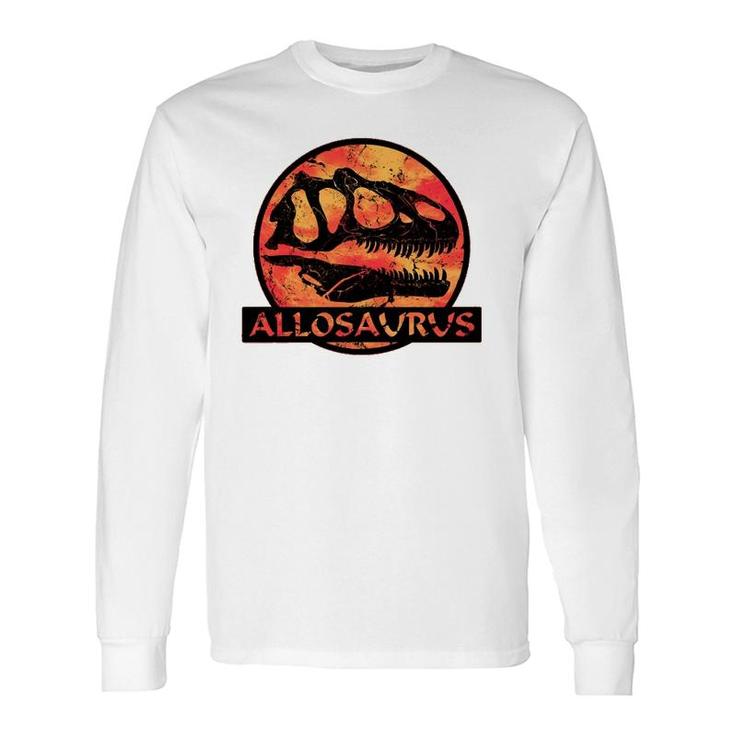 Allosaurus Fossil Skull Dinosaur Long Sleeve T-Shirt T-Shirt
