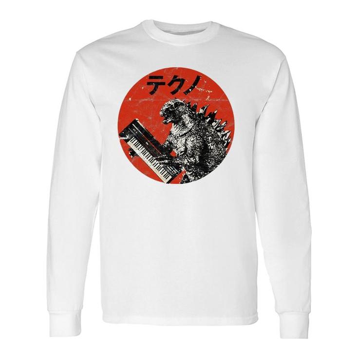 Analog Vintage Synthesizer Japanese Retro Monster Long Sleeve T-Shirt