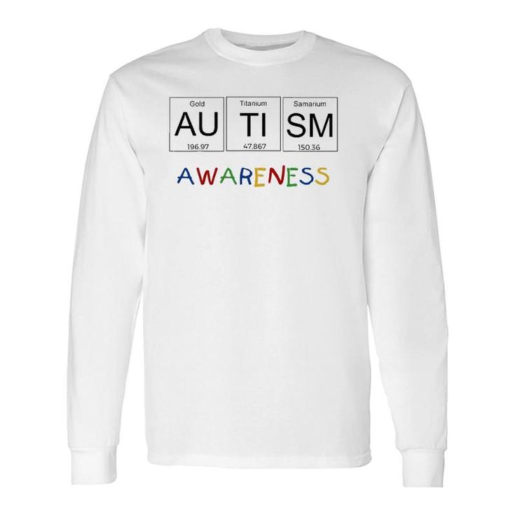Autism Awareness Periodic Table Science Long Sleeve T-Shirt T-Shirt