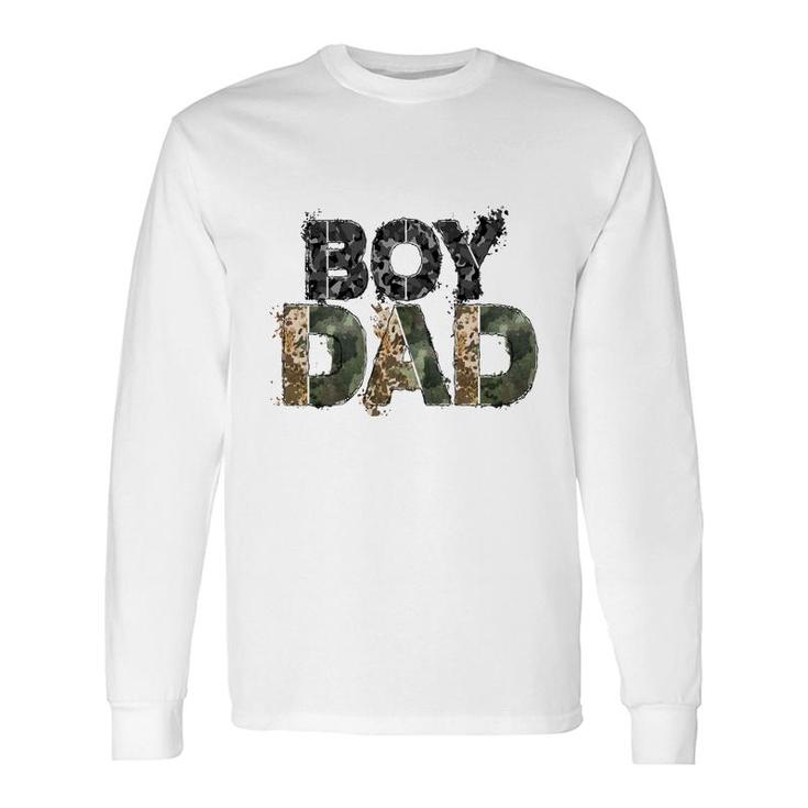 Badass Boy Dad Hero Father Leopard Long Sleeve T-Shirt