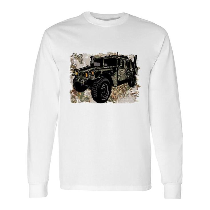 Badass Tank Army For Hero Dad Long Sleeve T-Shirt