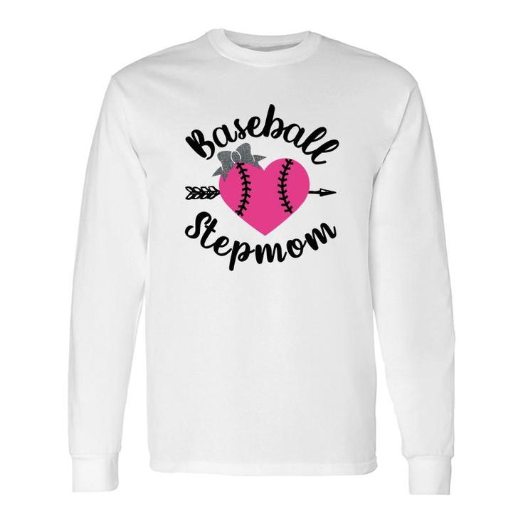 Baseball Stepmom Heart Happy 2022 Long Sleeve T-Shirt