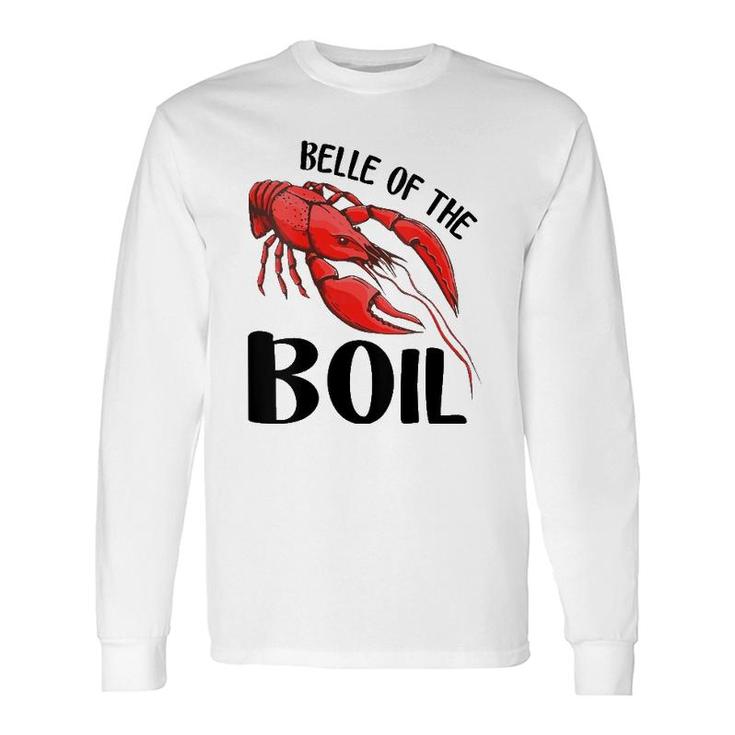 Belle Of The Boil Crawfish Crayfish Eating Cajun V-Neck Long Sleeve T-Shirt
