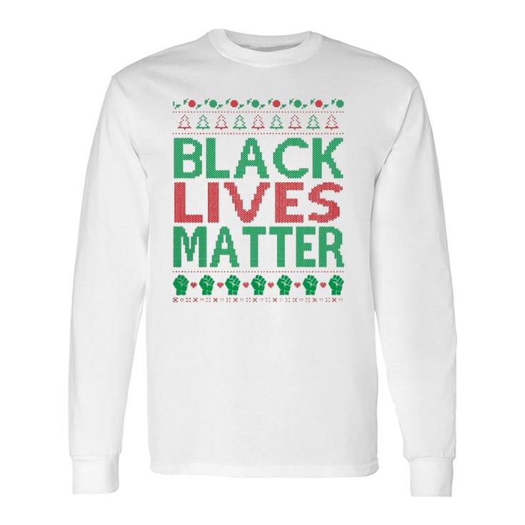 Black Lives Matter Ugly Christmas Long Sleeve T-Shirt