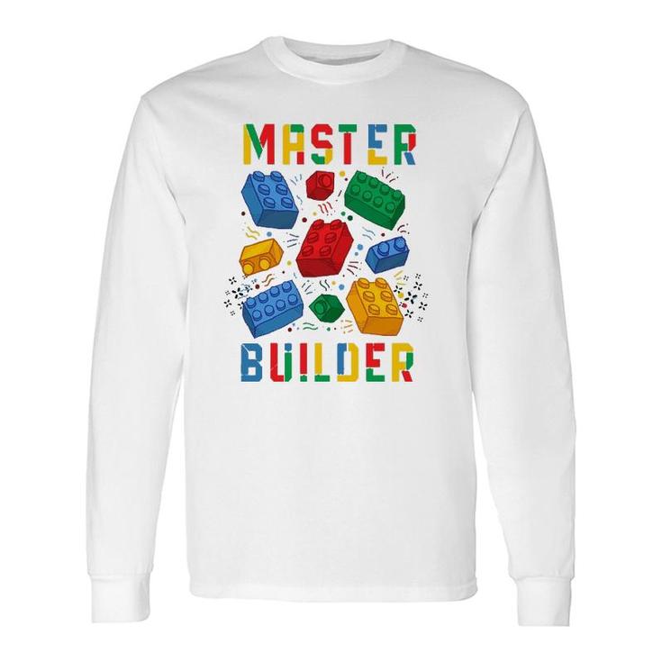 Brick Builder Blocks Master Builder Long Sleeve T-Shirt