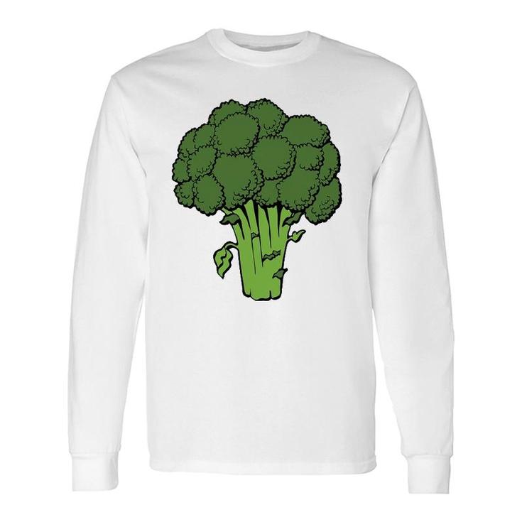 Broccoli Is Life Fun Graphic Vegetable Long Sleeve T-Shirt