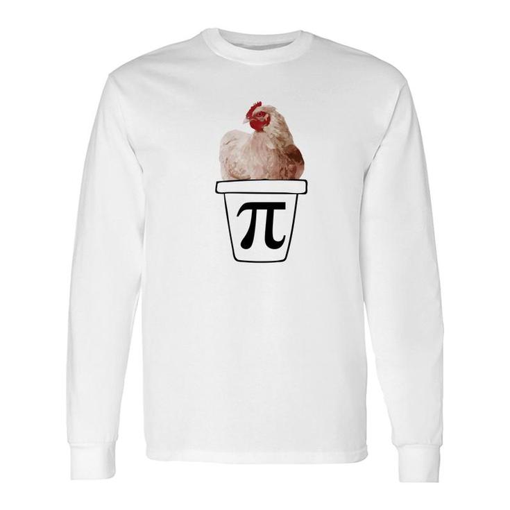 Chicken Pot Pi Pi Day Parody Joke Math Tee Long Sleeve T-Shirt