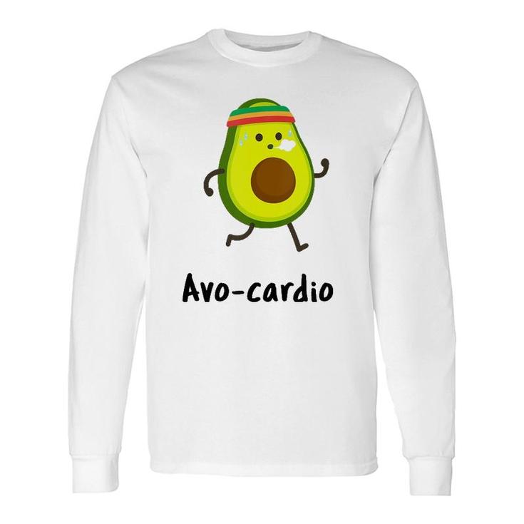 Cinco De Mayo Avo Cardio Workout Jogging Running Pun Long Sleeve T-Shirt