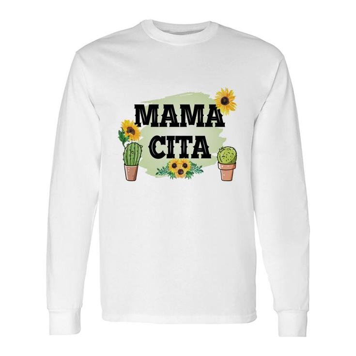 Cinco De Mayo Mama Cita Sunflower Yellow Long Sleeve T-Shirt