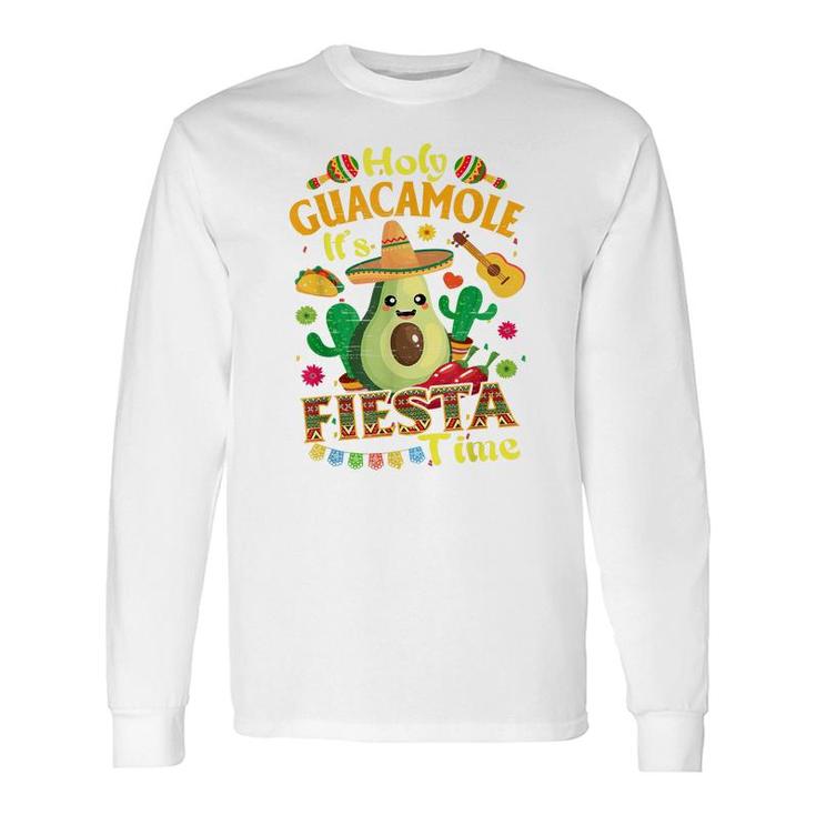 Cinco De Mayo Mexican Holy Guacamole Fiesta Time Long Sleeve T-Shirt