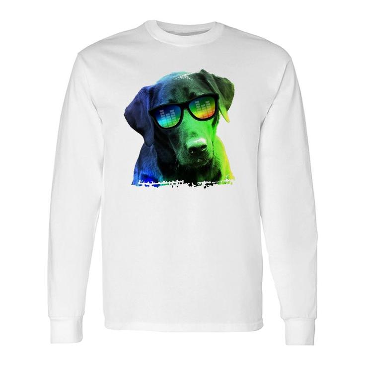 Colorful Dog Retriever Labrador Pet Lovers Long Sleeve T-Shirt
