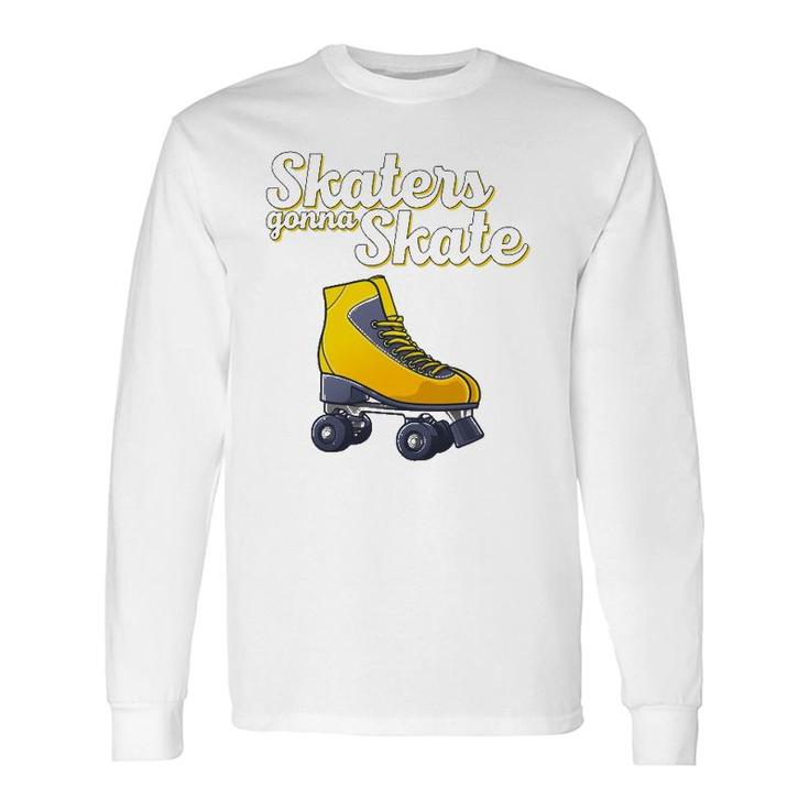 Cool Roller Skating For Roller Derby Disco Skater Long Sleeve T-Shirt T-Shirt