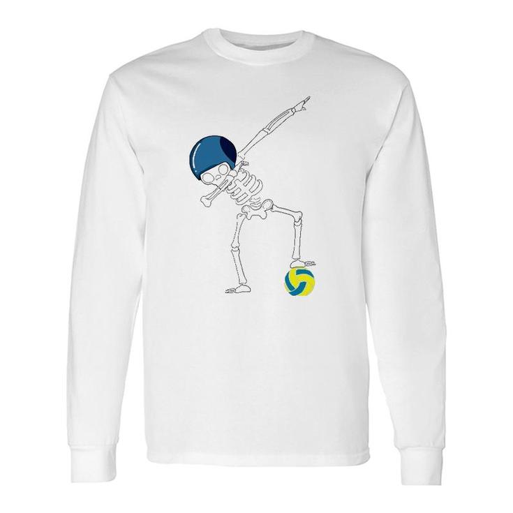 Dabbing Skeleton Water Polo Player Sports Athlete Long Sleeve T-Shirt T-Shirt