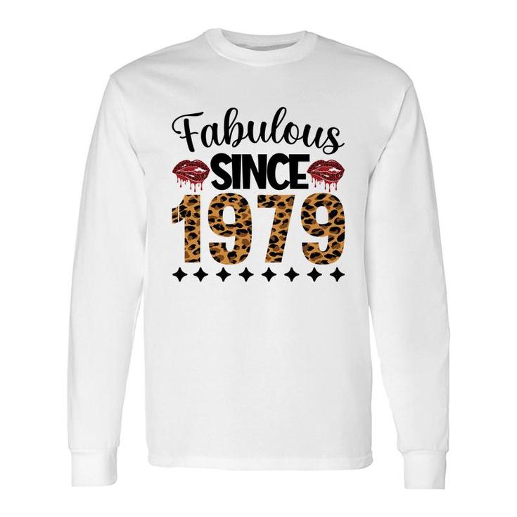 Fabulous Since 1979 43Th Birthday 1979 Leopard Long Sleeve T-Shirt