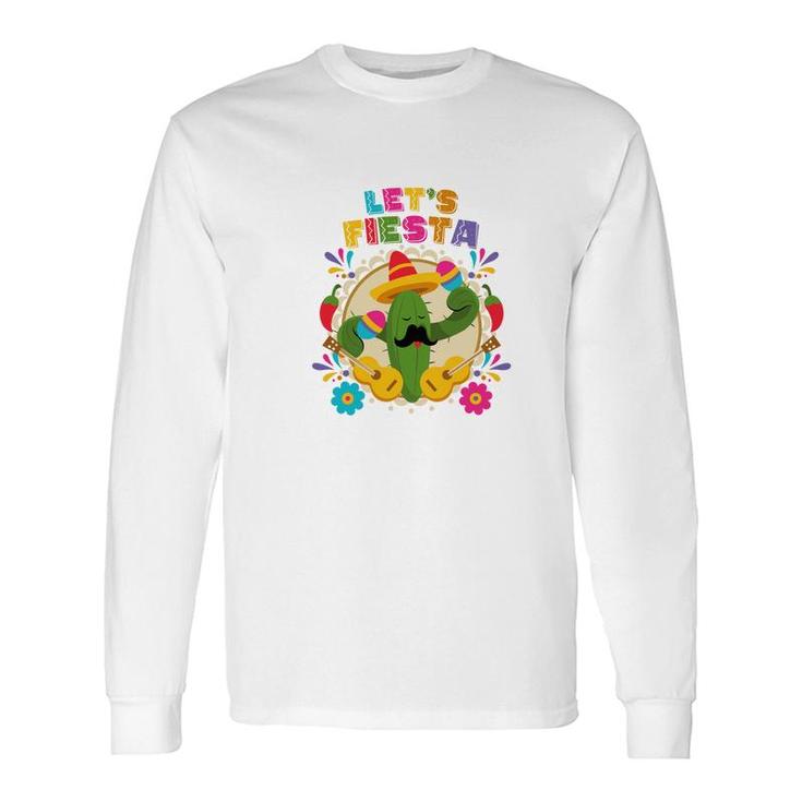 Lets Fiesta Catus Decoration For Human Long Sleeve T-Shirt