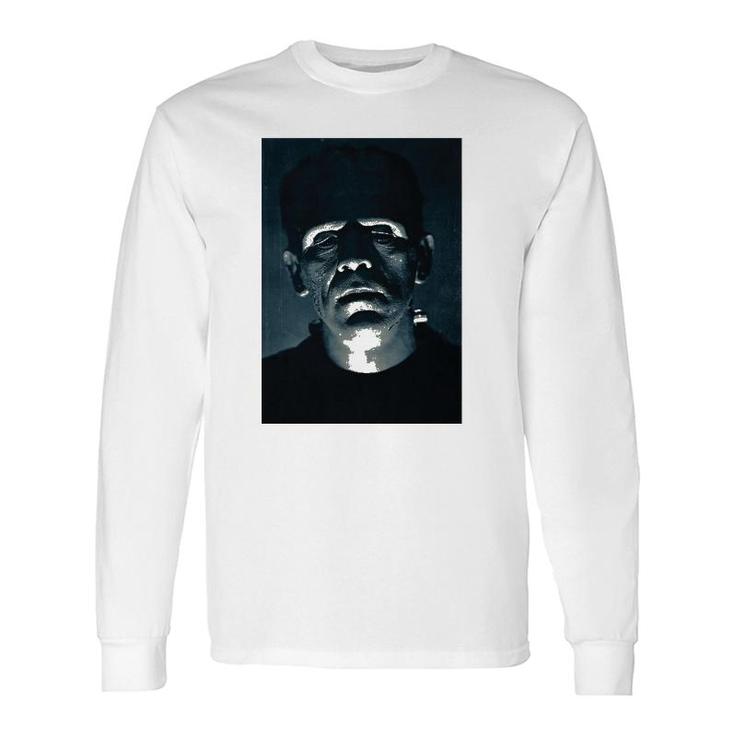 Frankenstein Halloween Horror Vintage Comic Book Retro Movie Long Sleeve T-Shirt T-Shirt