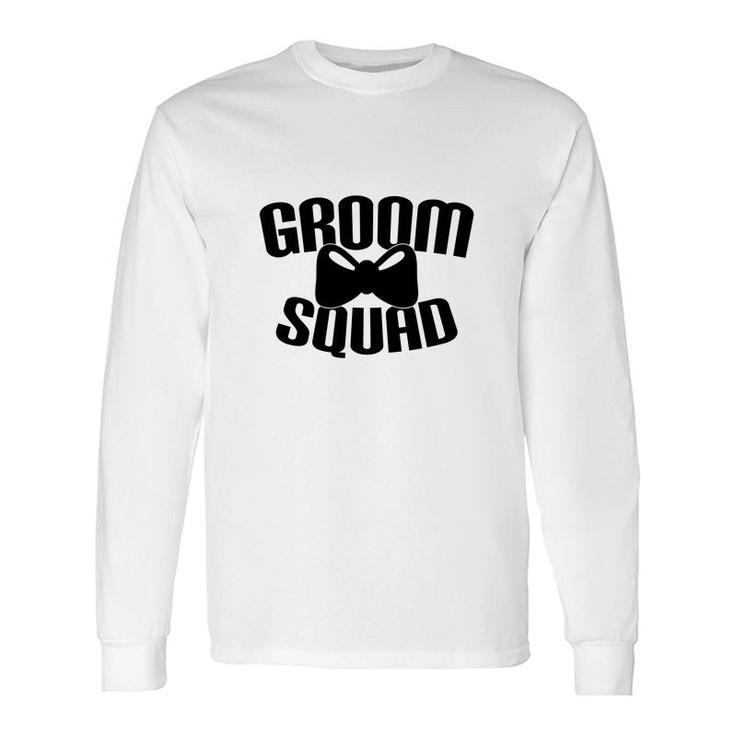 Groom Squad Groom Bachelor Party Black Long Sleeve T-Shirt