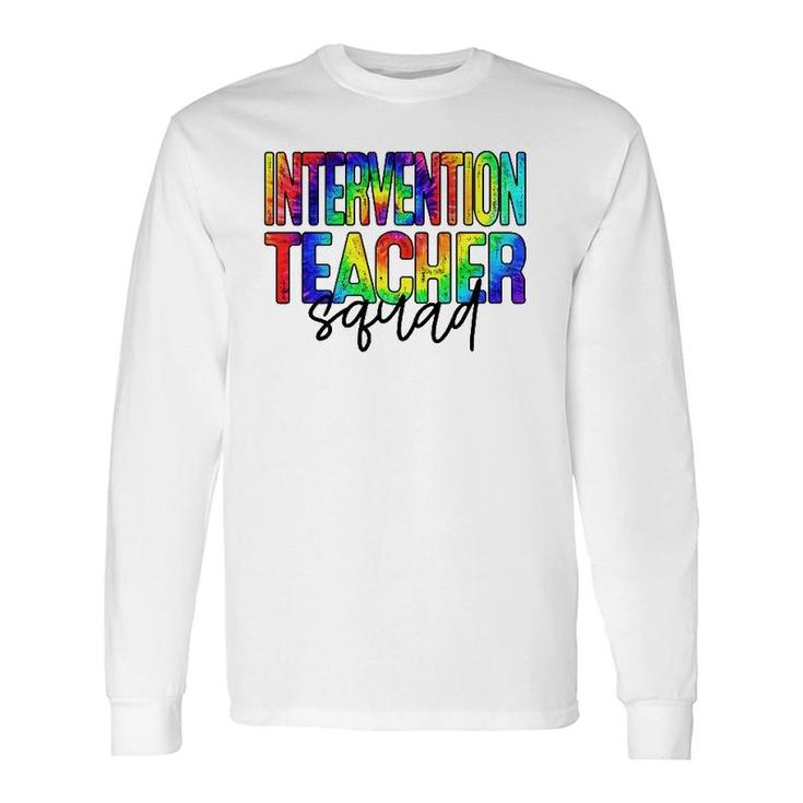 Intervention Teacher Squad Back To School For Teacher Crew Long Sleeve T-Shirt T-Shirt