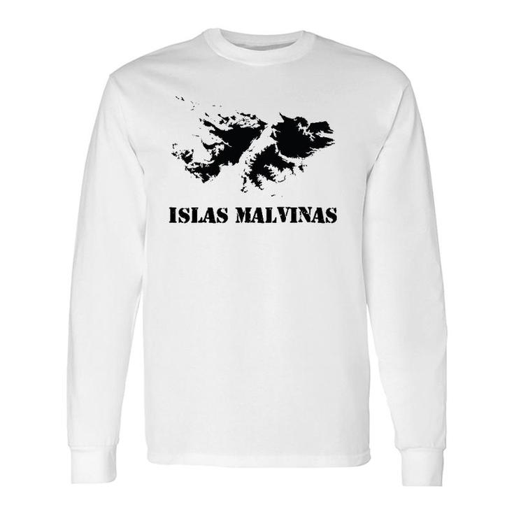 Islas Malvinas Falkland Islands Map Long Sleeve T-Shirt