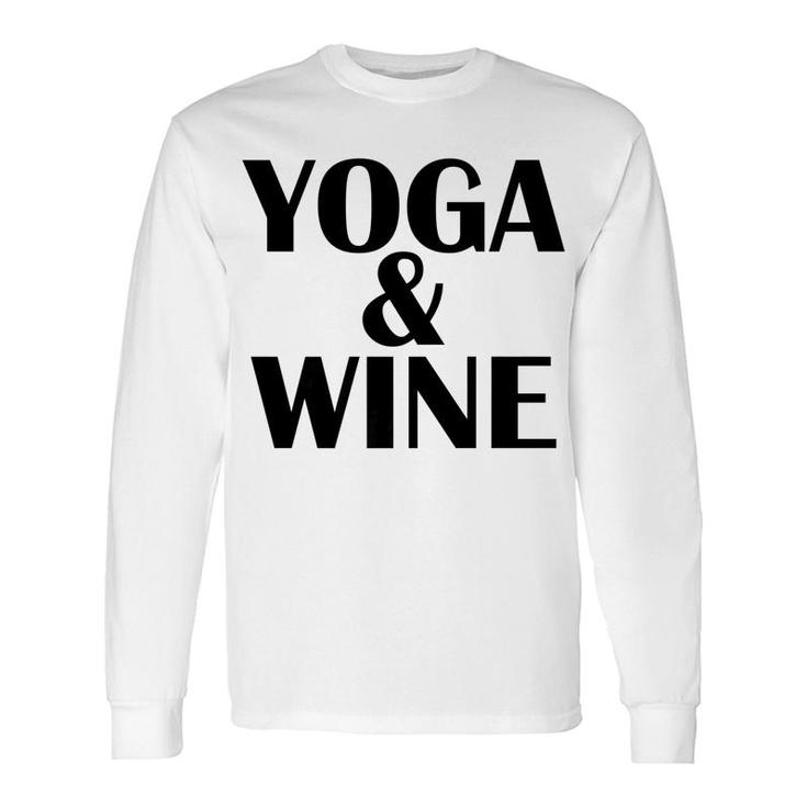 Meditation Yoga Wine Tees Alcohol Fitness Women Long Sleeve T-Shirt