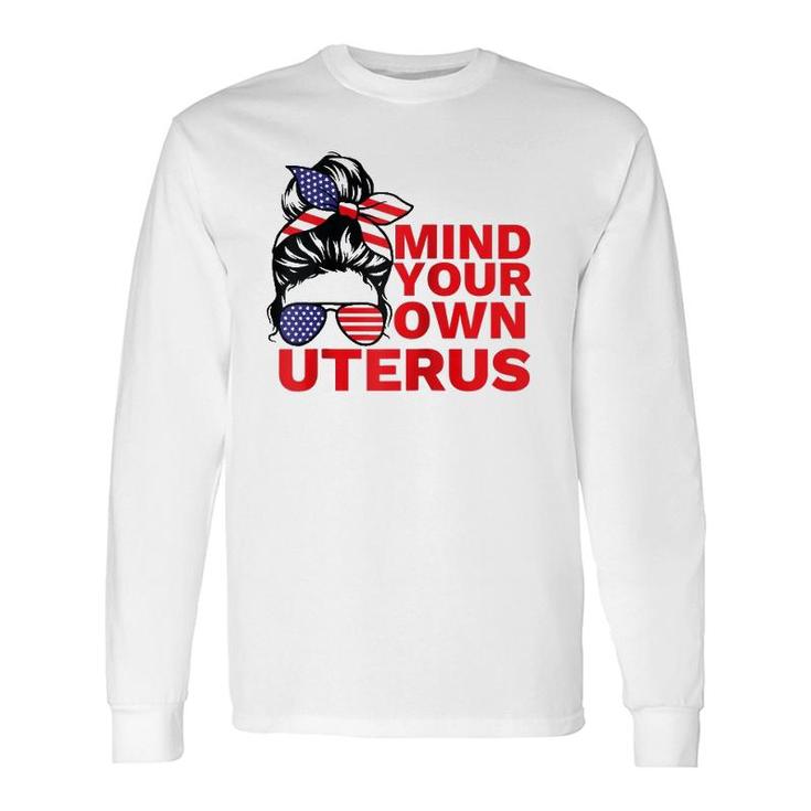 Mind Your Own Uterus Pro Choice Feminist Rights Tee Raglan Baseball Tee Long Sleeve T-Shirt T-Shirt