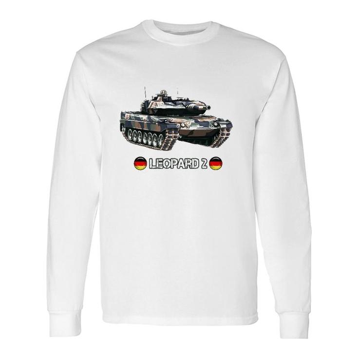 Modern German Main Battle Tank Leopard 2 Long Sleeve T-Shirt T-Shirt