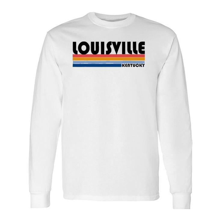 Modern Retro Style Louisville Ky Long Sleeve T-Shirt T-Shirt