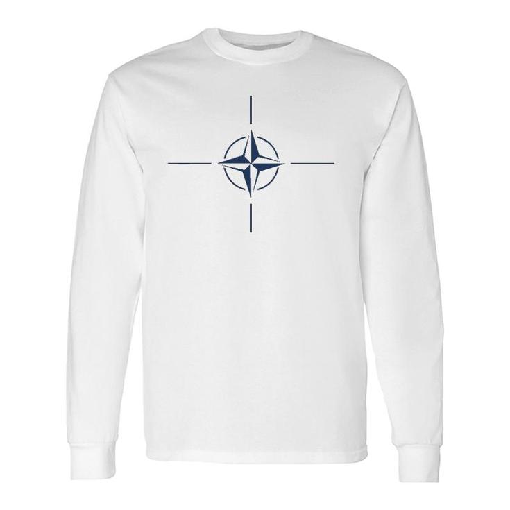 Nato Insignia Allied Forces Wind Rose Long Sleeve T-Shirt T-Shirt