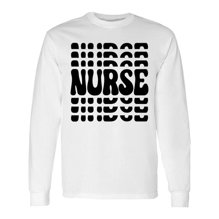 Nurses Day Black Interesting For Human 2022 Long Sleeve T-Shirt