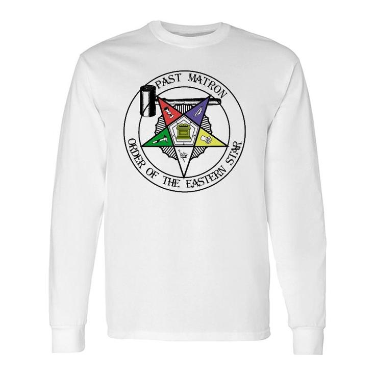Past Matron Gavel Symbol Masonic Order Of The Eastern Star Long Sleeve T-Shirt T-Shirt