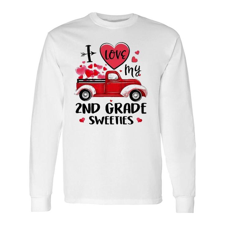 Ph Cute Truck Valentines Day 2Nd Grade Teacher Costume Long Sleeve T-Shirt