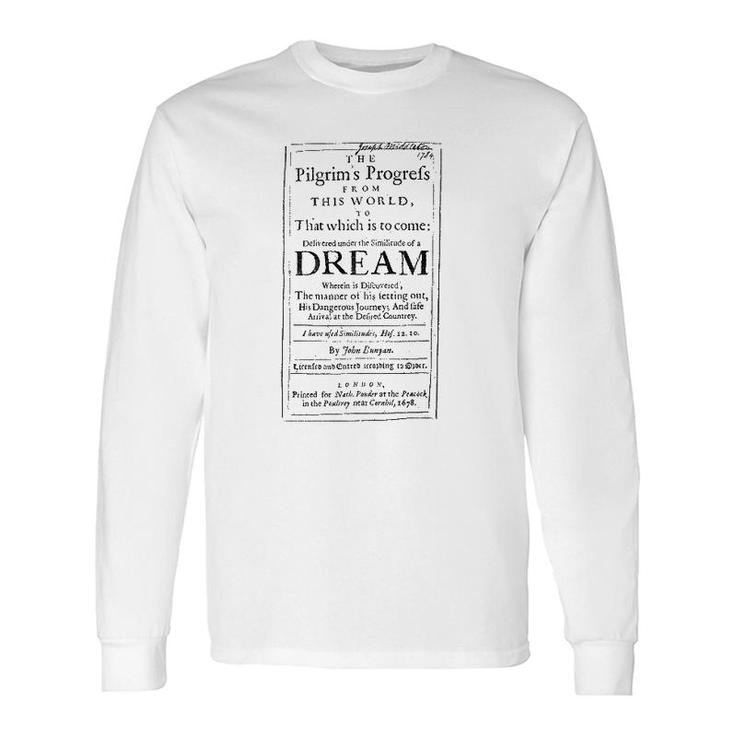 The Pilgrims Progress John Bunyan Title Page Long Sleeve T-Shirt T-Shirt