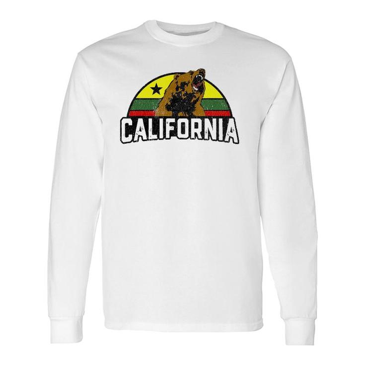 Rasta Bear California Republic Vacation Long Sleeve T-Shirt T-Shirt