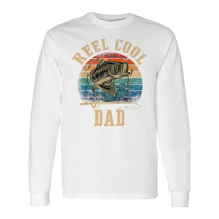 Reel Cool Dad Fisherman Fathers Day Fishing Long Sleeve T-Shirt