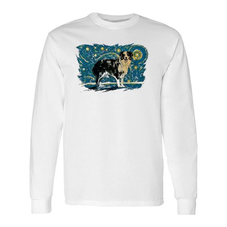 Retro Vintage Style Australian Shepherd Long Sleeve T-Shirt T-Shirt