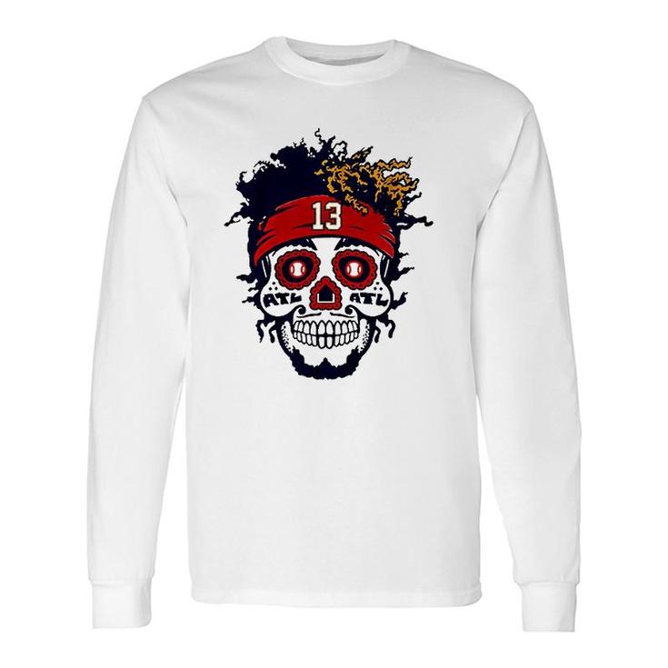 Ronald Acuña Jr Sugar Skull Long Sleeve T-Shirt T-Shirt