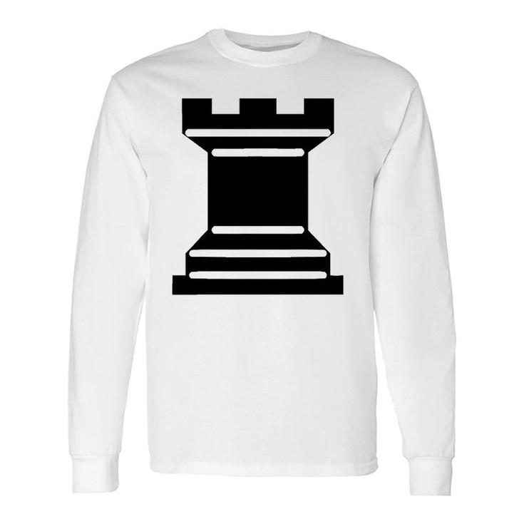Rook Chess Piece Strategy Board Game Graphic Tee Long Sleeve T-Shirt T-Shirt