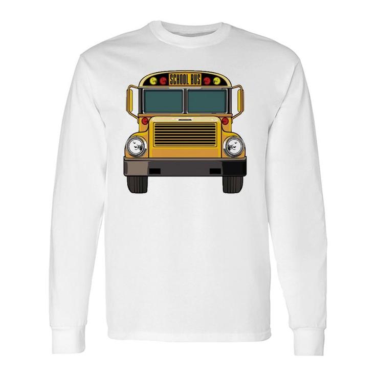 School Bus Driver Mechanic Road Vehicle Halloween Costume Long Sleeve T-Shirt